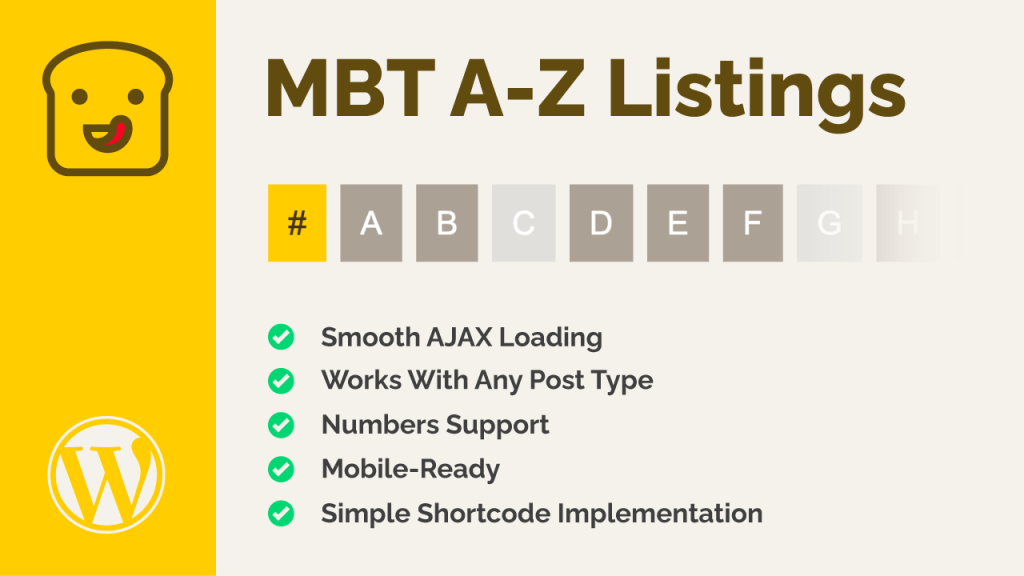 MBT A-Z Listings by Made by Toast Featured Image
